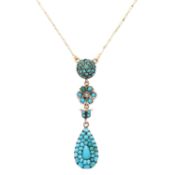 Collier mit Türkisen, 