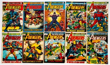 The Avengers No. 101 - 140: a run of 40 Bronze-age issues featuring key 1st appearances,