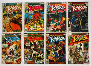 Uncanny X-Men Bronze-age issues - a group of 8 issues featuring classic early Chris Claremont and