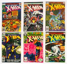 Uncanny X-Men Bronze-age issues - a group of 6 issues between Nos. 123 - 143 featuring classic