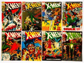 The X-Men - a group of 8 Silver-age issues between Nos. 51 - 66 featuring 1st appearances and