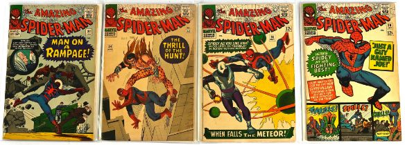 The Amazing Spider-Man Nos. 32, 34, 36, 38 - a group of 4 issues featuring 1st Final Steve Ditko