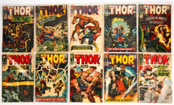 The Mighty Thor - a group of 23 Silver-age issues between Nos. 126 - 149 featuring Premiere solo