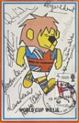England 1966 World Cup Winners autographed cameo Stamps First Day Cover with 4d England Winners