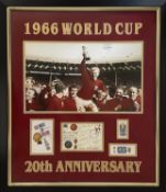 England 1966 World Cup signed 20th anniversary display - Featuring a full team signed Wembley 18th