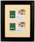 17 Individually England Signed First Day Covers (in 8 Frames) - Autographs from the 1966 England