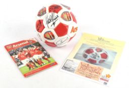 Arsenal 2004-05 Signed Football. 16 Autographs to include Thierry Henry, Dennis Bergkamp and Robin