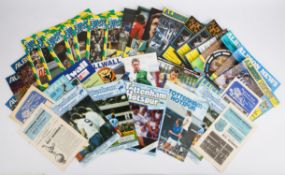 Large Collection of various Football programmes - Extensive Collection of Football Programmes from