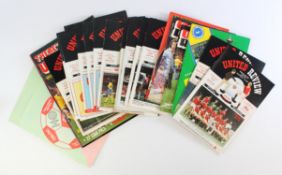 Sir Matt Busby. Collection of 31 1980s Manchester United Vintage Football Programmes - To include -