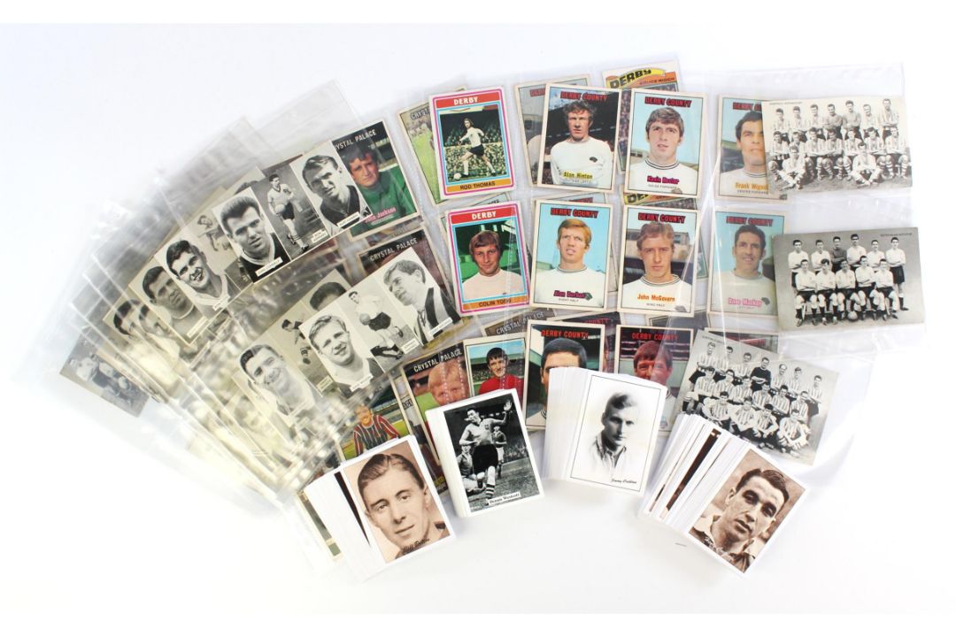 A Large Collection Of Various Loose Football Trading Cards In Archival Binder Sleeves,