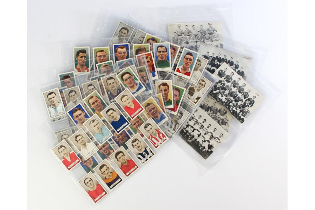 A Collection Of Football Cigarette Cards To Include: Gallaher, R.J Hill Famous Footballers branded