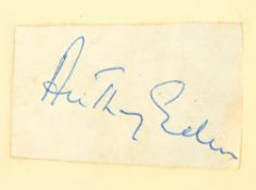 Autograph Album: containing 20+ Signatures, to include, former Prime Minister of the United Kingdom,
