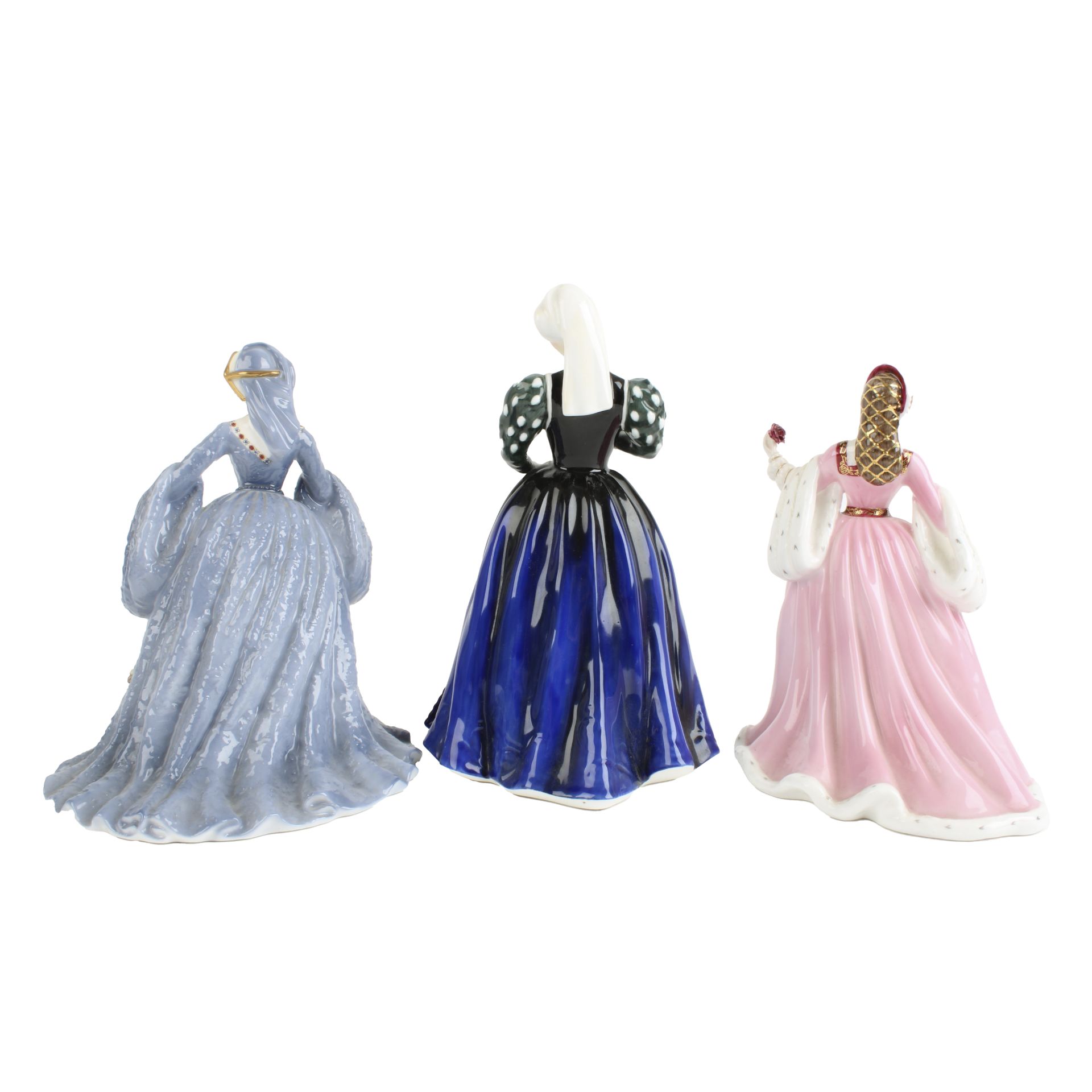 Three historical lady figurines - Image 2 of 3