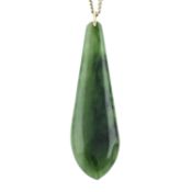 Jade necklace, with chain