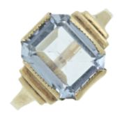 A mid 20th century synthetic spinel ring