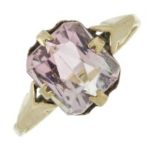 A tourmaline single-stone ring