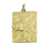 An early 20th century book locket pendant