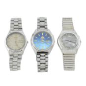 Seiko - watch with two Orient watches.