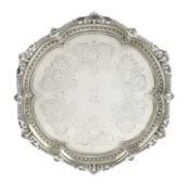 Edwardian silver salver