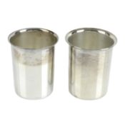Pair of mid-20th century silver shot cups