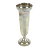 Mid-20th century silver vase (filled)