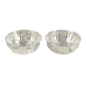 Pair of small circular dishes marked 925