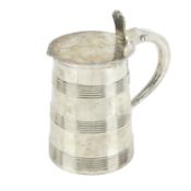 George III silver quart tankard