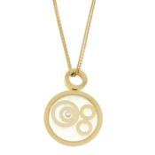 A diamond 'Happy Spirit' pendant, with chain, by Chopard