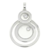 An 18ct gold and diamond 'Happy 8' pendant, by Chopard
