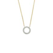 An 18ct gold diamond necklace