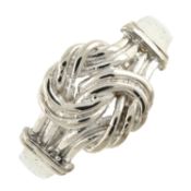 A 1970's 9ct gold 'Lover's Knot' ring