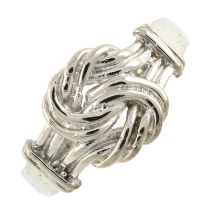 A 1970's 9ct gold 'Lover's Knot' ring