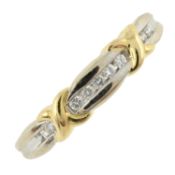 An 18ct gold diamond ring