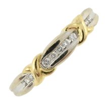An 18ct gold diamond ring
