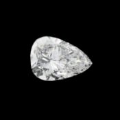 Pear-shape diamond, 0.43ct