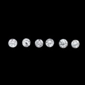 Six brilliant-cut diamonds, 0.98ct