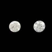Two brilliant-cut diamonds, 1.15ct