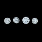 Four brilliant-cut diamonds, 0.92ct