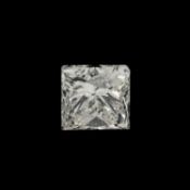 Rectangular-shape diamond, 0.49ct