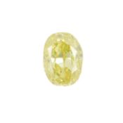 Oval-shape yellow-orange diamond, 0.15ct. With GIA report