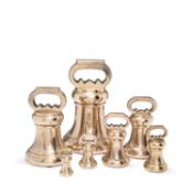 County of Cumberland - A set of seven bell weights