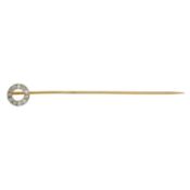 An early 20th century diamond circle stickpin