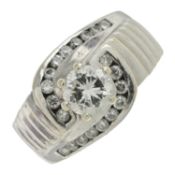 A diamond dress ring