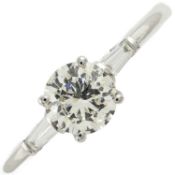 An 18ct gold diamond three-stone ring
