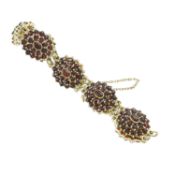 A garnet bracelet