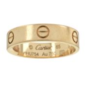 An 18ct gold 'Love' ring, by Cartier