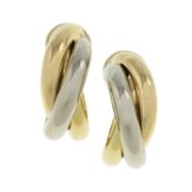 A pair of 'Trinity' hoop earrings, by Cartier