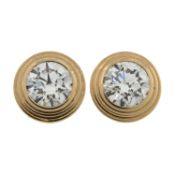 A pair of 18ct gold and diamond 'D'Amour' stud earrings, by Cartier