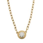 An 18ct gold and diamond 'D'Amour' necklace, by Cartier
