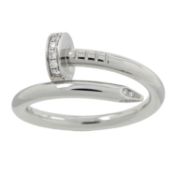 An 18ct gold and diamond 'Juste en Clou' ring, by Cartier